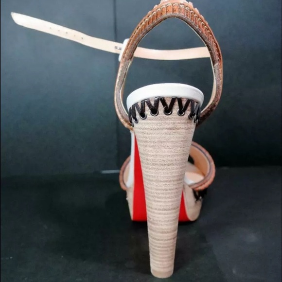 🤍Christian Louboutin Trepi High 140 Noisette Sandals🤍 - Picture 3 of 6